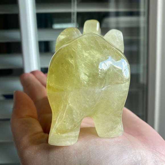 Citrine Elephant Crystal Figurine - Picture 6 of 8